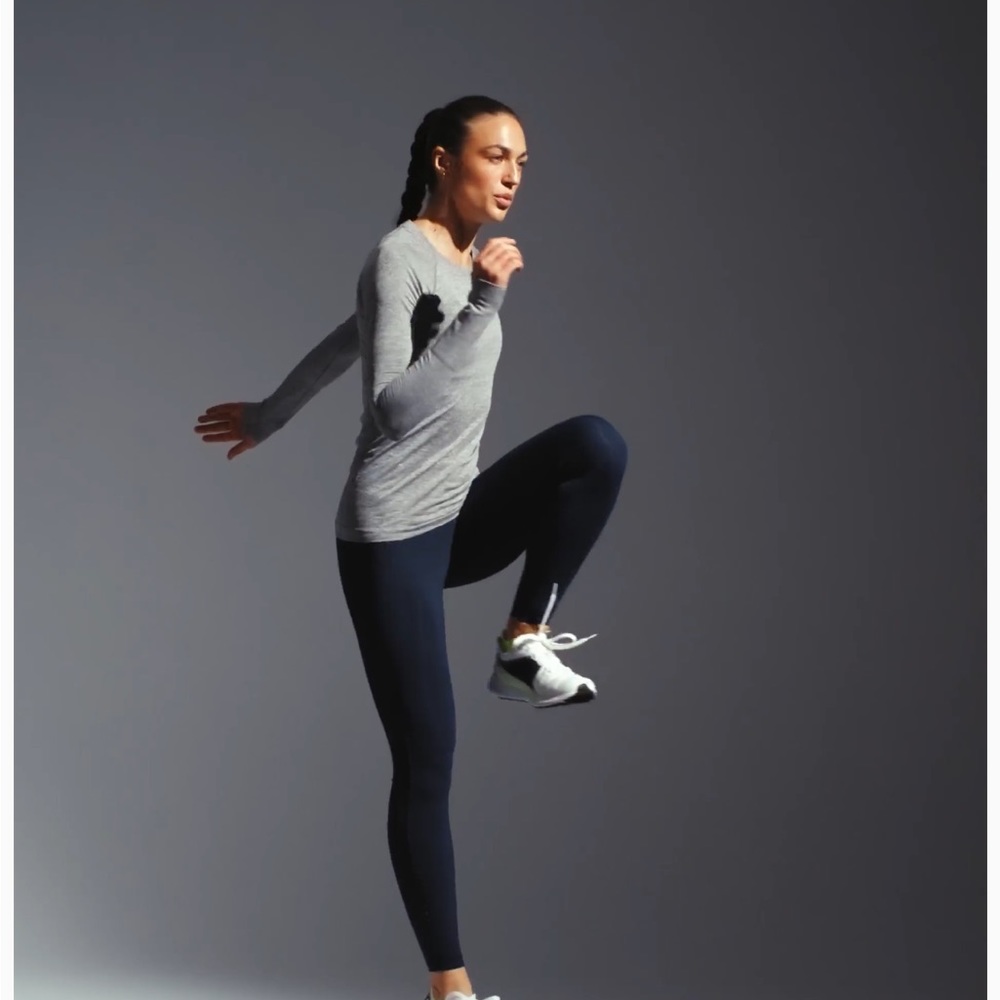 Lululemon Swiftly Tech 2.0 long sleeve in Slate/White (grey) NWOT